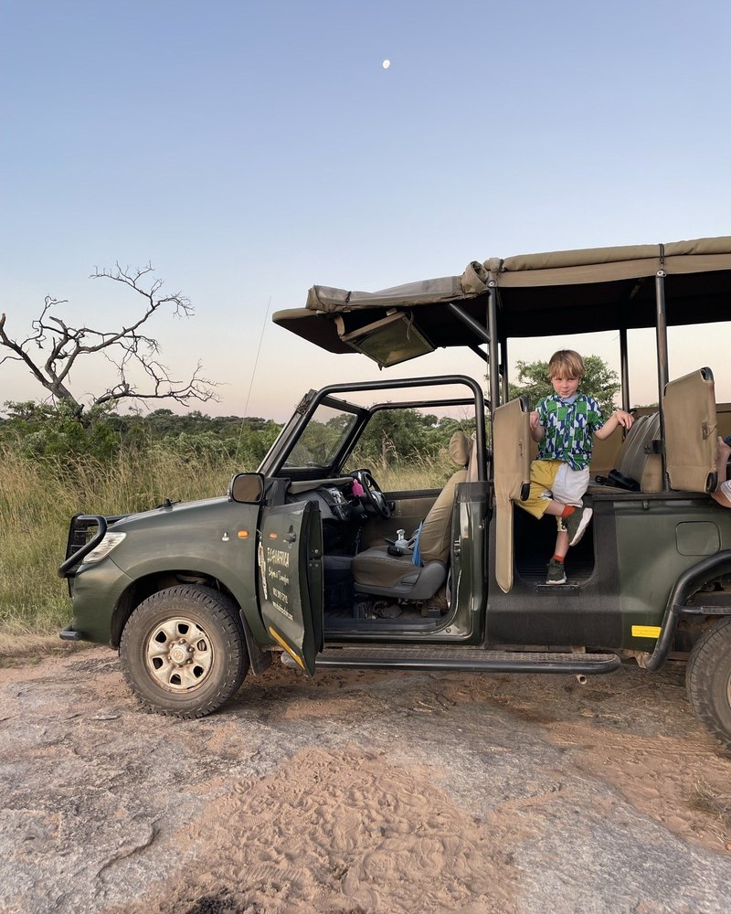 A family safari moment