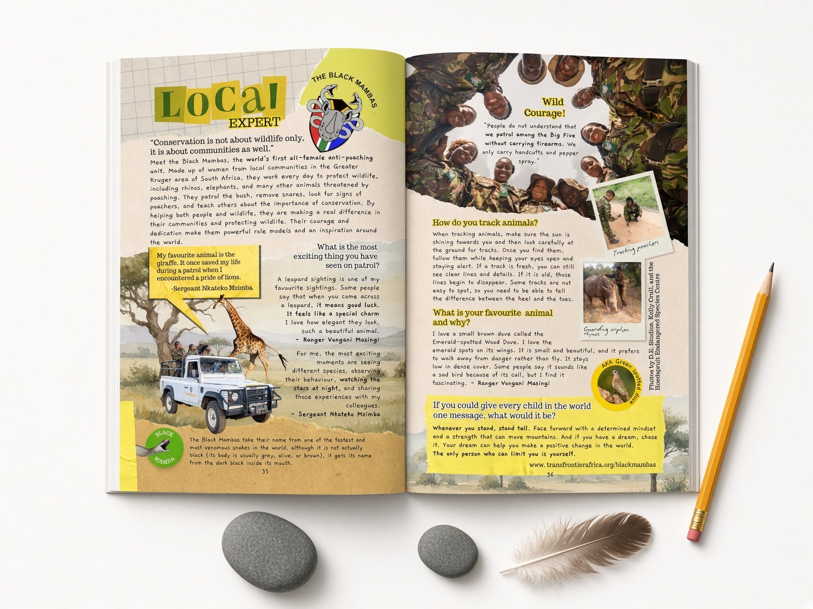 The Black Mambas anti-poaching unit featured in the African Safari Journal