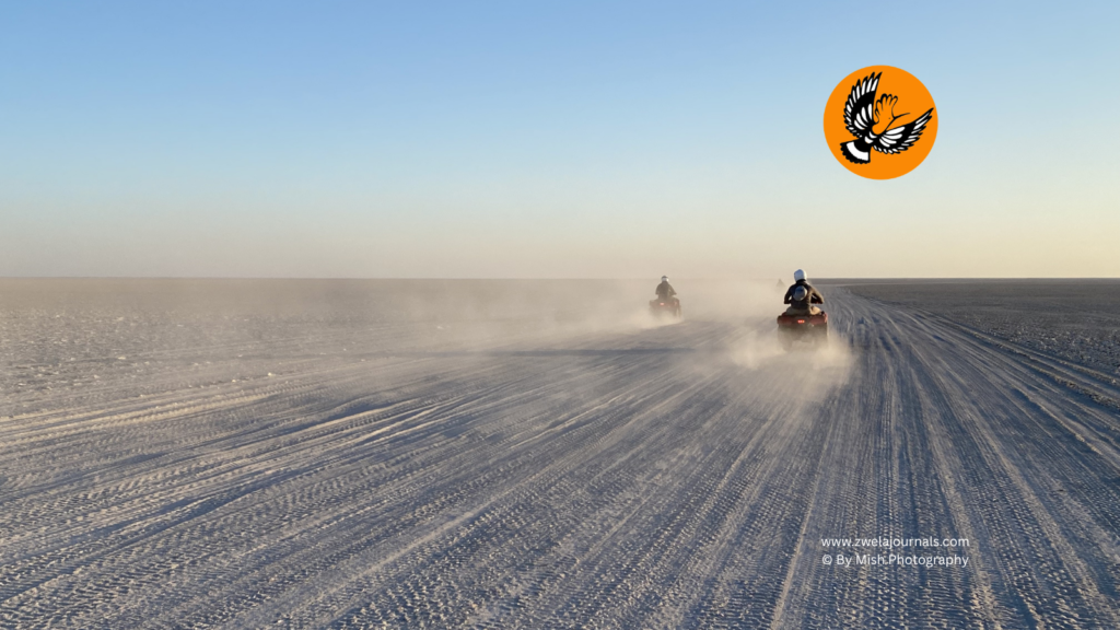 quad biking salta pan botswana, family trip Africa, Travel with kids Africa, Safari with kids, Botswana self-drive, activities with kids
