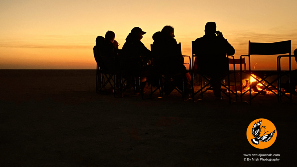 sunset in botswana family safari